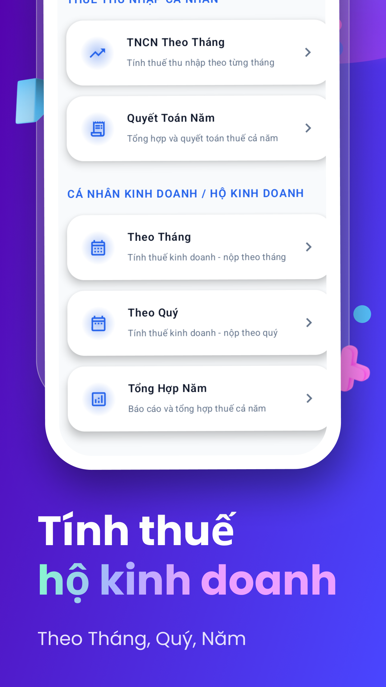 Ứng dụng tính thuế