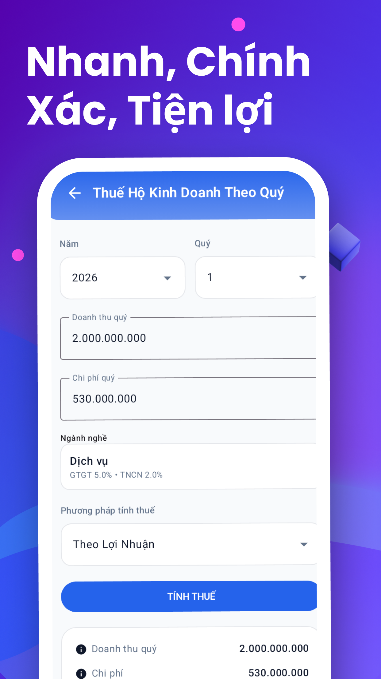 Công cụ tính thuế